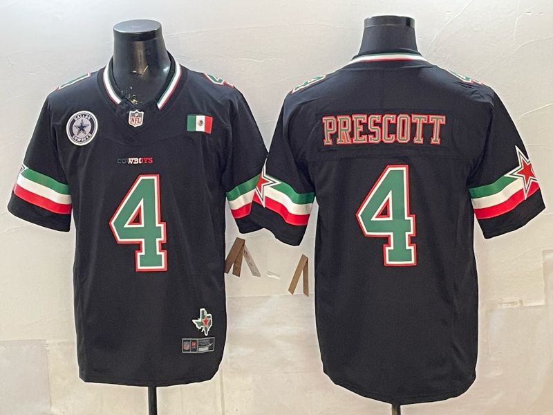 Men Dallas Cowboys #4 Prescott Black 3th generations 2026 Nike Limited NFL Jersey style 115